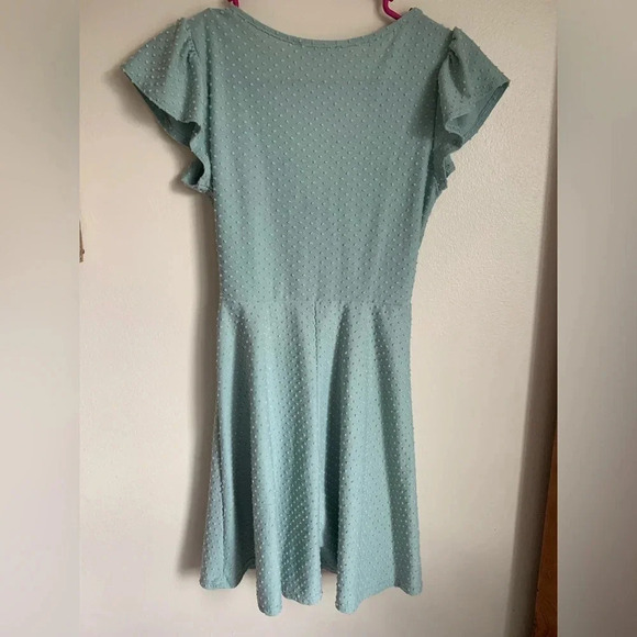 Rolla Costa Dress Sage Green Flutter Sleeve Dress Size Small - Picture 6 of 7